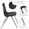 Flash Furniture Round 60 W, 86 L, 25 H, Chrome, Laminate, Particleboard, Plastic, Steel, Grey XU-GRP-14CH-A3060CON-60-GY-T-P-CAS-GG - alternate 5